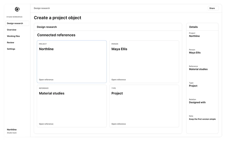 Capacities: Create a project object