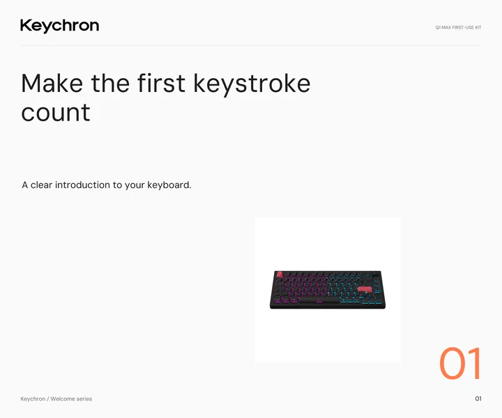 Keychron: Welcome insert