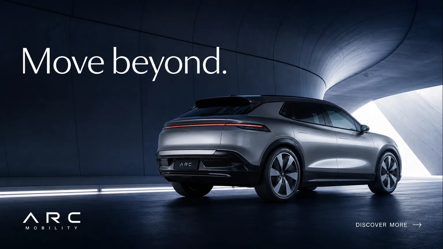 ARC MOBILITY advertising creative showing headline, layout and brand treatment.