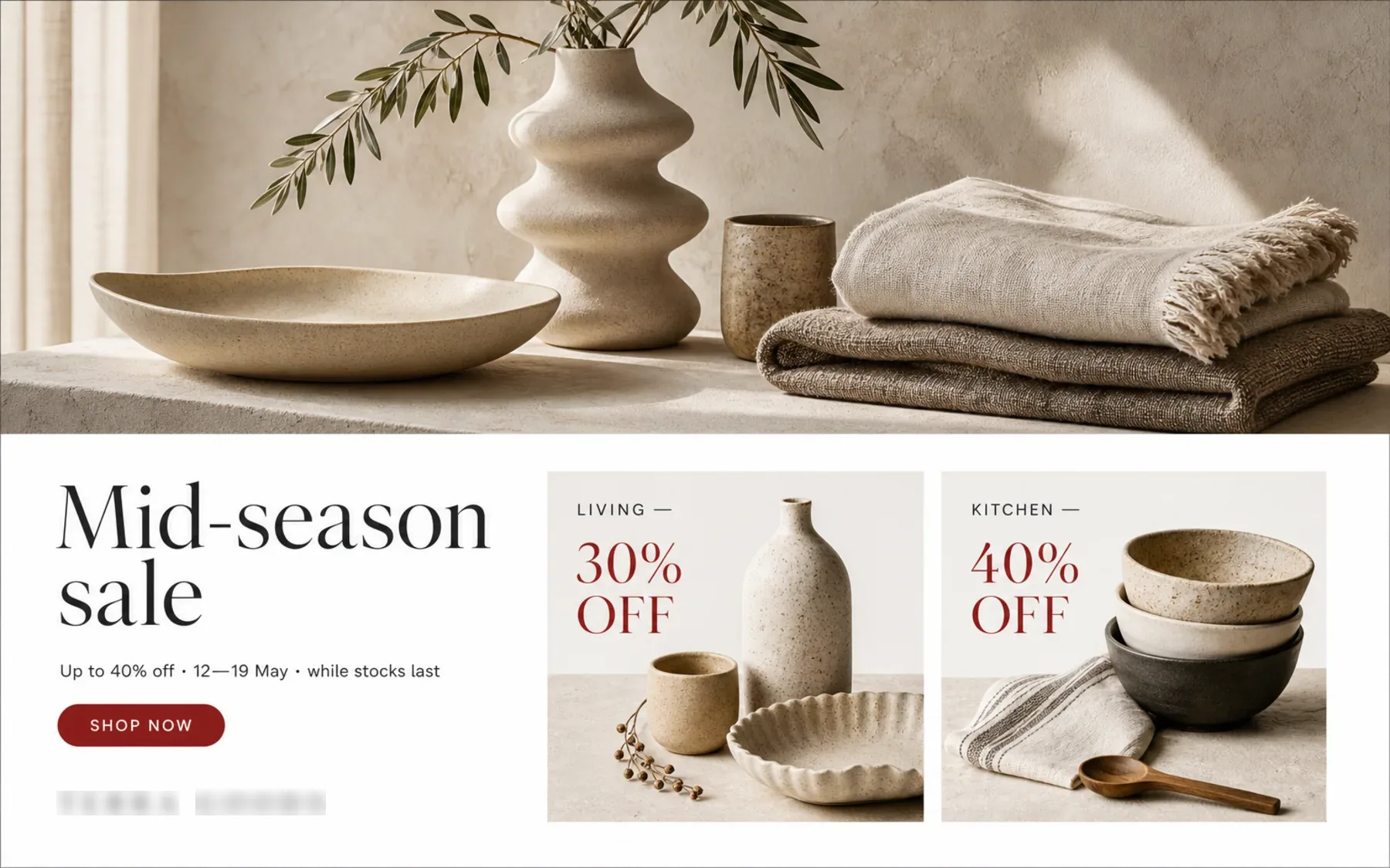 TERRA GOODS advertising creative showing headline, layout and brand treatment.