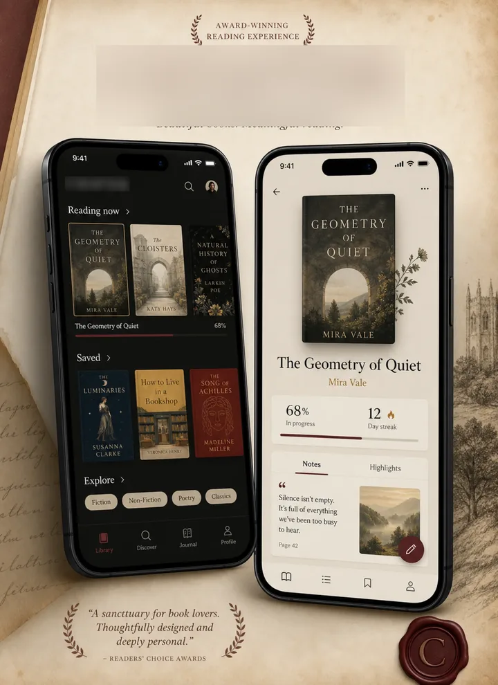 CHAPTER: CHAPTER mobile app screens showing key flows and interface components.