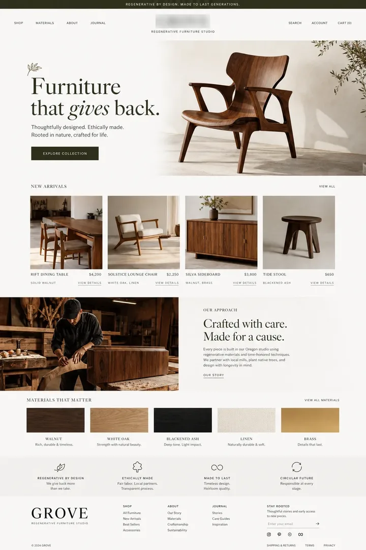 GROVE: Furniture that gives back.